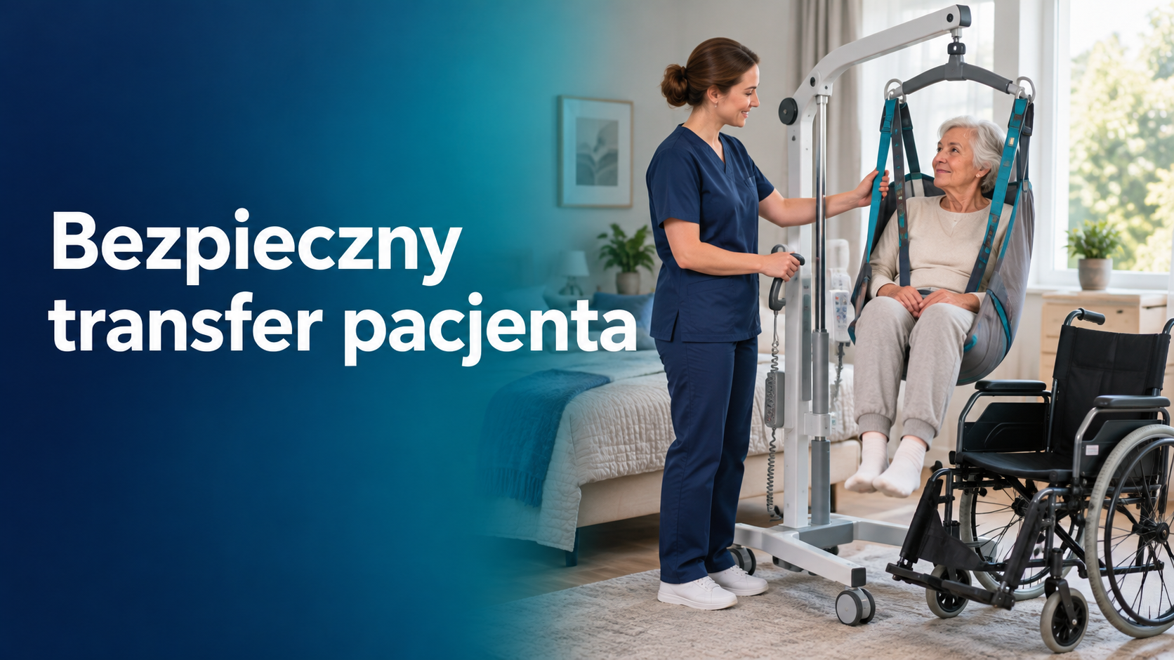 Bezpieczny transfer pacjenta bez nadwyrężania kręgosłupa opiekuna